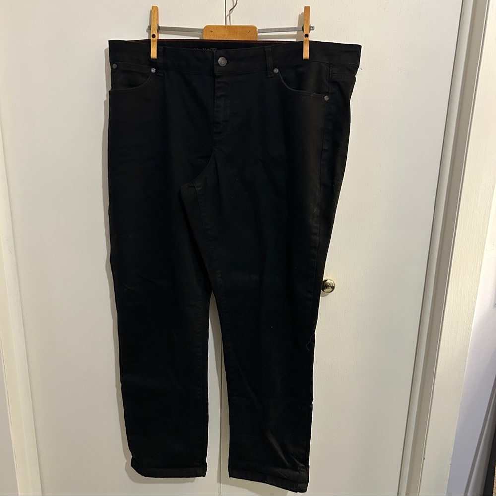 Talbots Black Slim Ankle Jeans with Classic Denim Style Size 16P